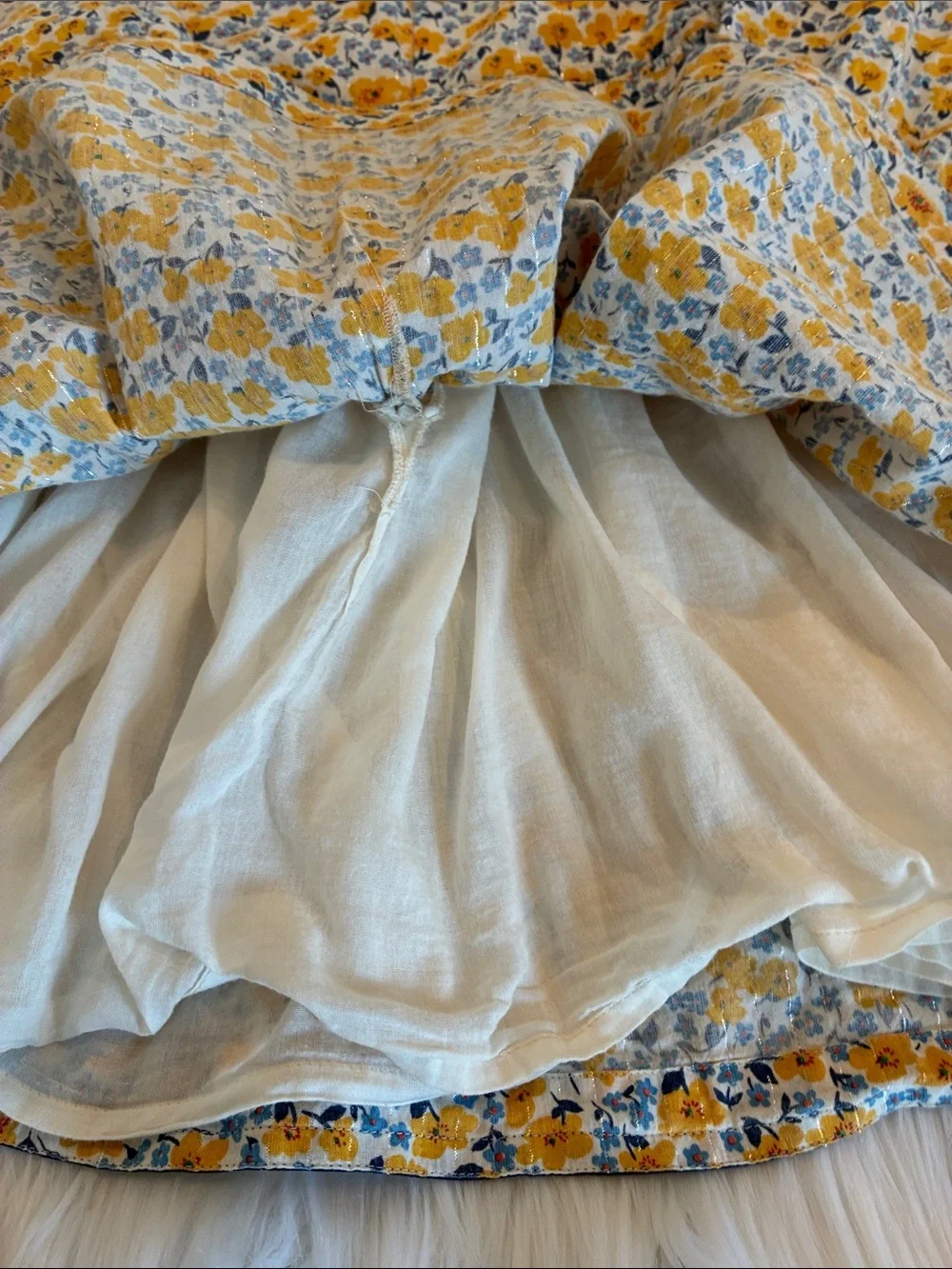 Pink Chicken Girls Amma Dress in Golden Daisy Ditsey Floral